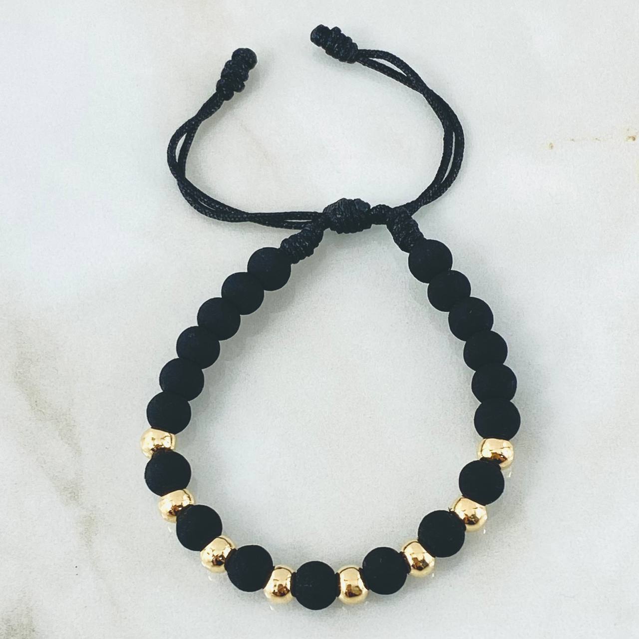 Black Beads Bracelet 1.2gr / 18K Gold