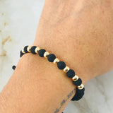 Black Beads Bracelet 1.2gr / 18K Gold
