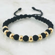 Black Beads Bracelet 1.65gr / 18K Yellow Gold *