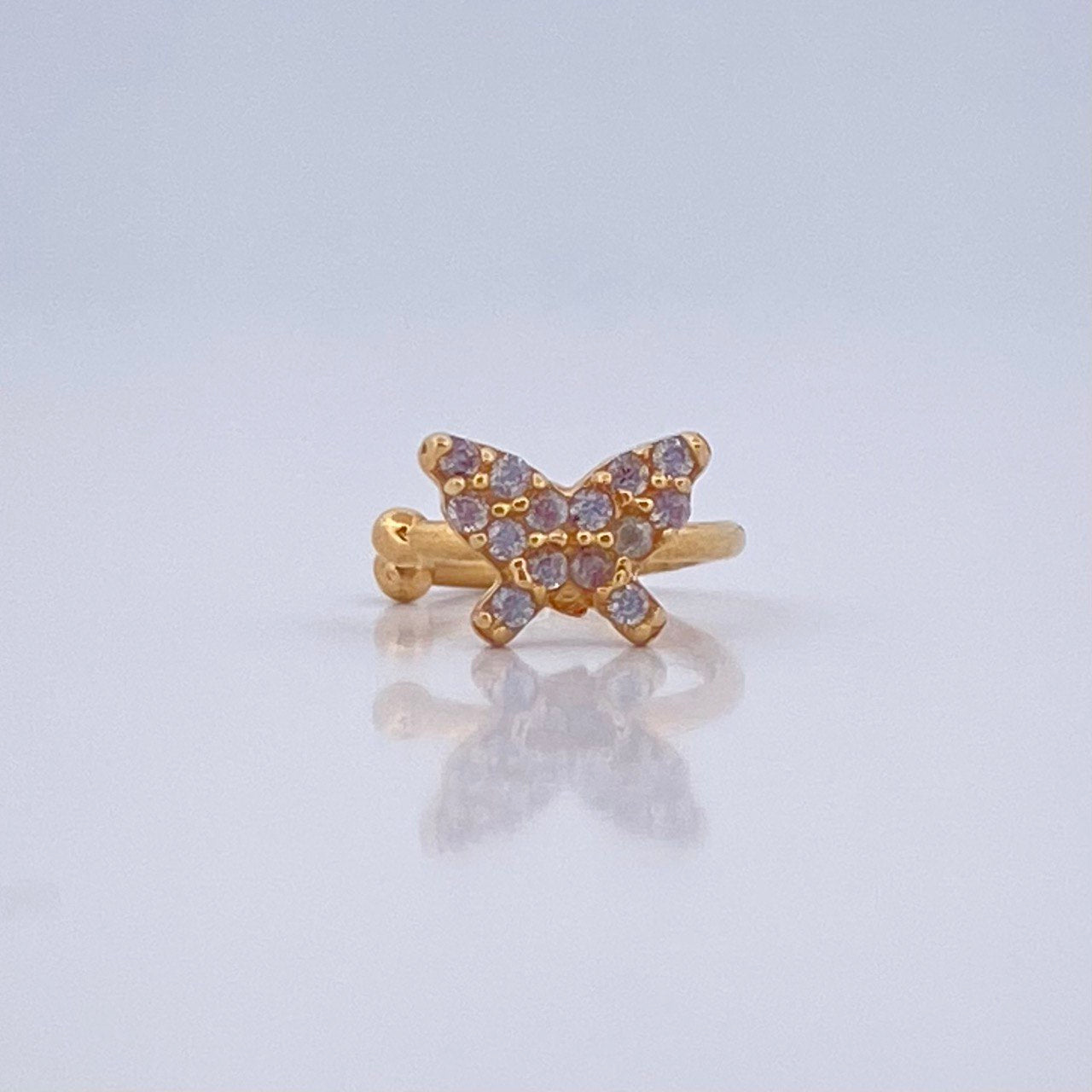 Piercing Earcuff Butterfly Simulator 0.65gr / 1/4 in / 18K Gold