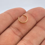 Piercing Earcuff Simulator 0.65gr / 0.5in / 18K Gold $