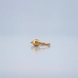 Piercing Aro Bola 0.25gr / 1/2 in / Oro Amarillo 18K $
