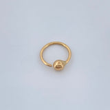 Piercing Aro Bola 0.25gr / 1/2 in / Oro Amarillo 18K $