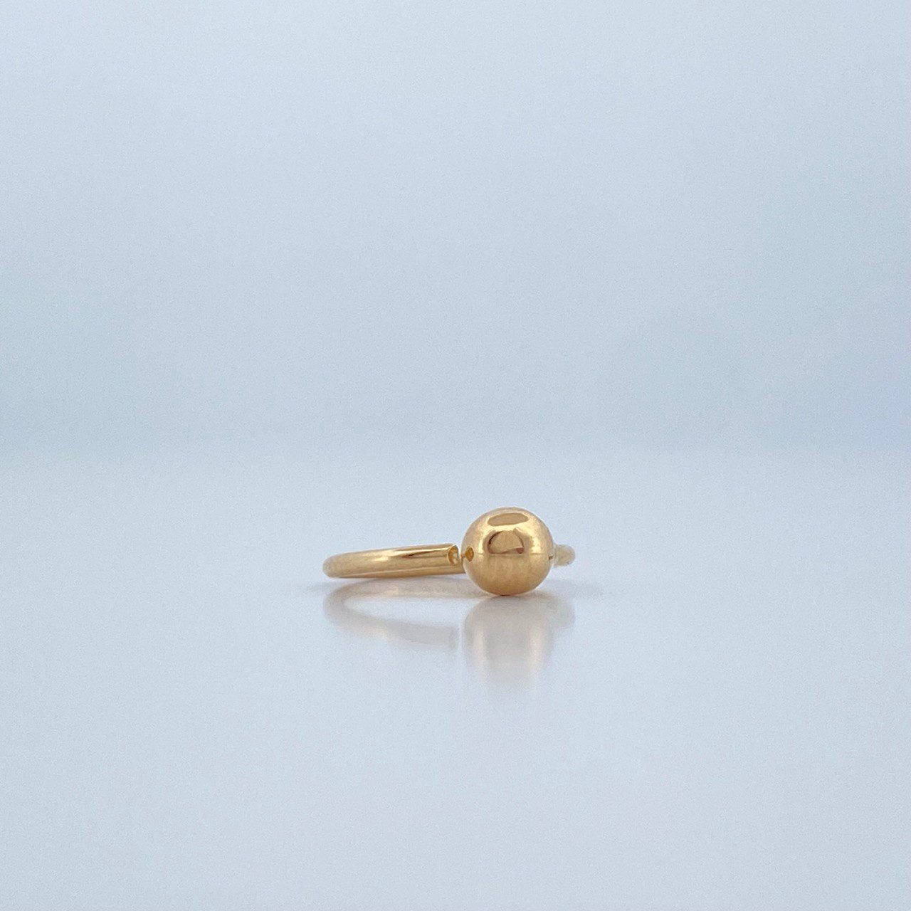Piercing Aro Bola 0.25gr / 1/2 in / Oro Amarillo 18K $
