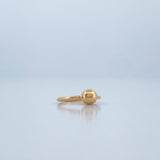 Piercing Aro Bola 0.25gr / 1/2 in / Oro Amarillo 18K $