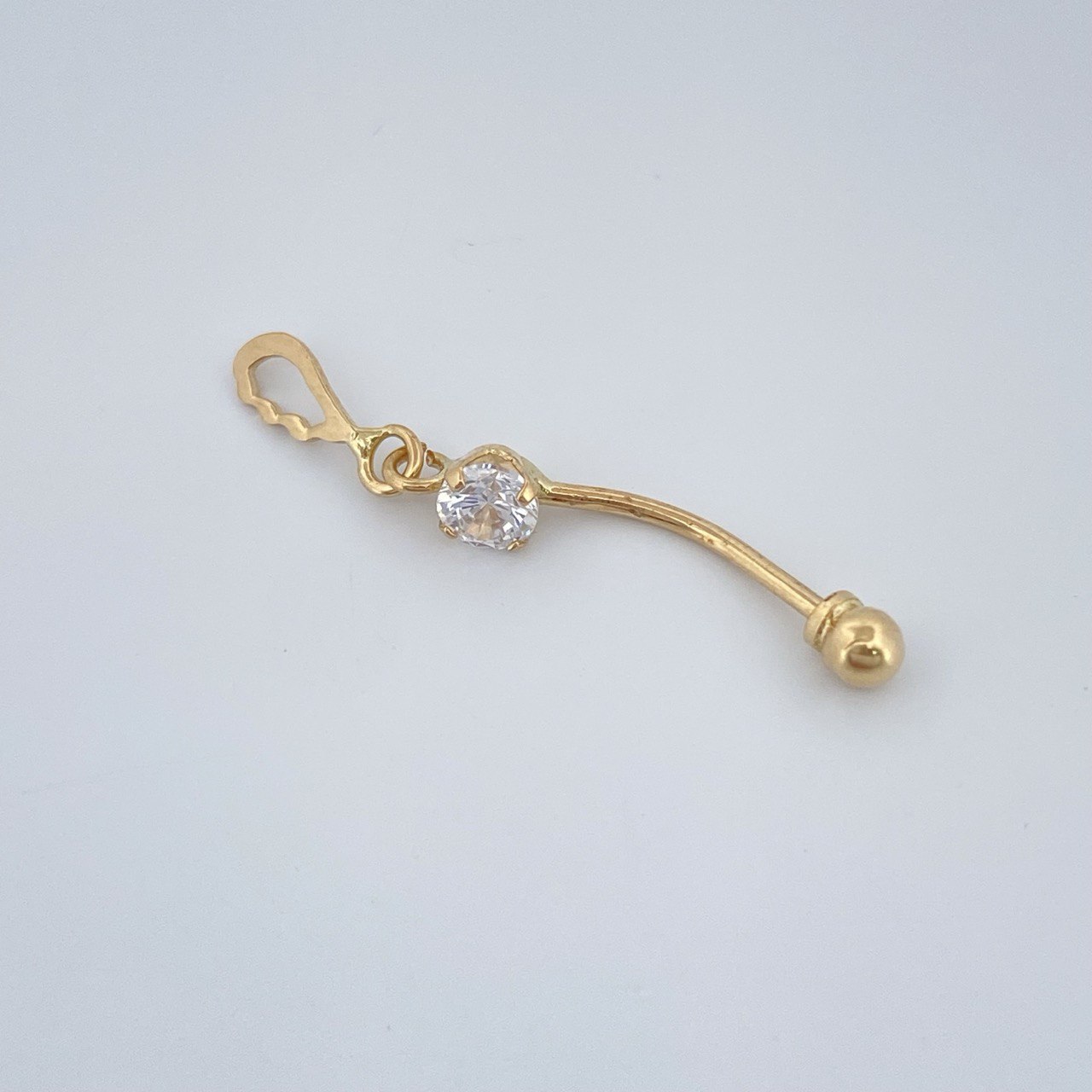 Navel Piercing Wing 0.6gr / 1.3in / 18K Gold $