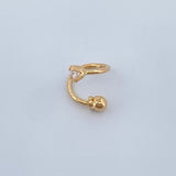 Spiral Piercing Four Claws 0.5gr / 0.5in / 18K Gold $