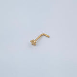 Piercing Chispa Estrella 0.1gr / 1/4 in / Oro Amarillo 18K $