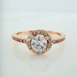Anillo Churumbela Halo 2.05gr / T7 / Oro Rosa 18K &