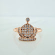 Anillo Corona 1.65gr / T7 3/4 / Oro Rosa 18K &