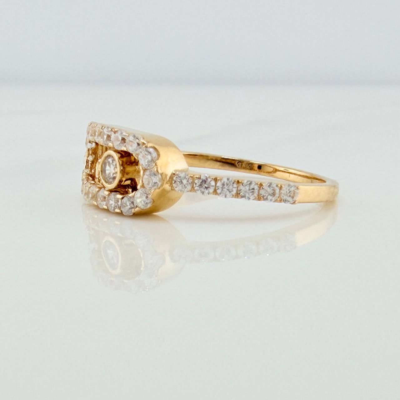 Anillo Msk 2.3gr / T6 1/2 / Oro Amarillo 18K &