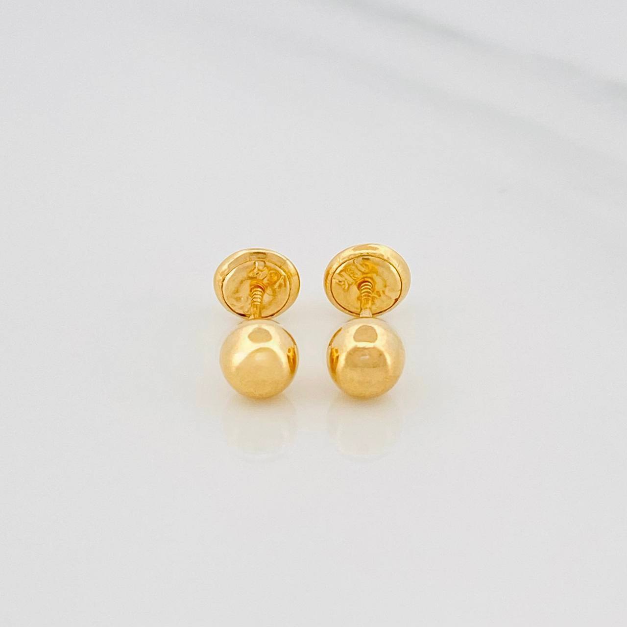 Topos Bolas 0.65g / in / 5mm Oro Amarillo 18K