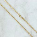 Rope Chain 2.4gr / 60cm / 1.7mm Yellow Gold +3 18K ©