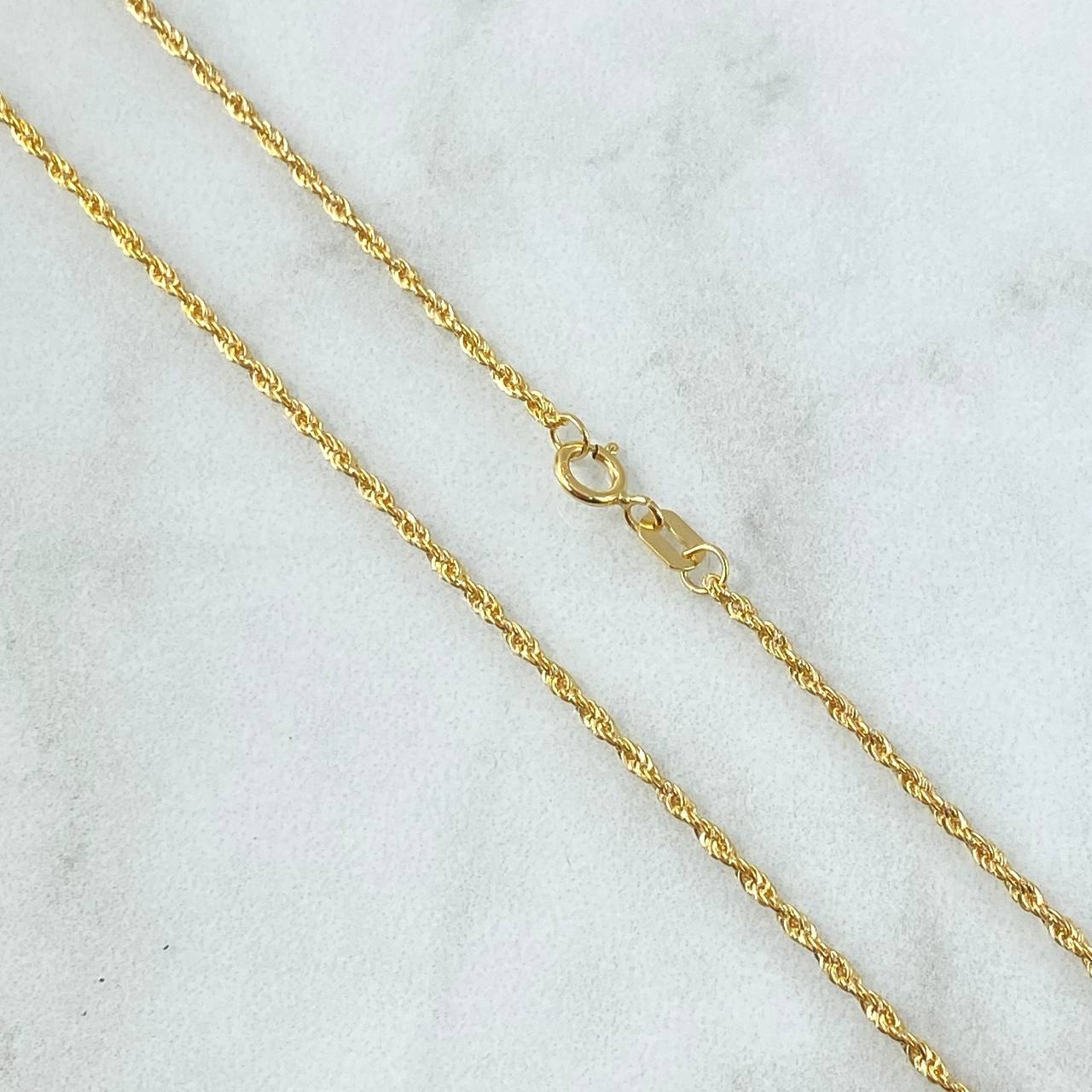 Cadena Lazo 2gr / 60cm / 1.7mm Oro Amarillo +3 18K ©