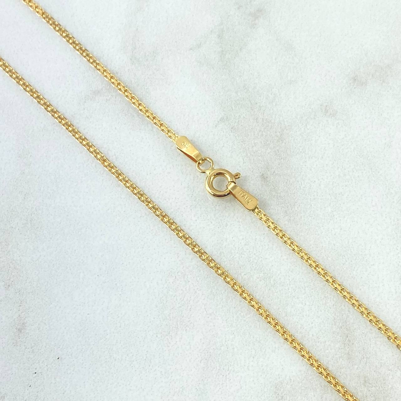 Cadena China 2.25 g / 45.5 cm / 1.5 mm Oro Amarillo 18K