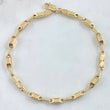 Pulso Rustico Tribal 4.75gr / 19.5cm / 3.6mm Texturizado Oro Amarillo 18K