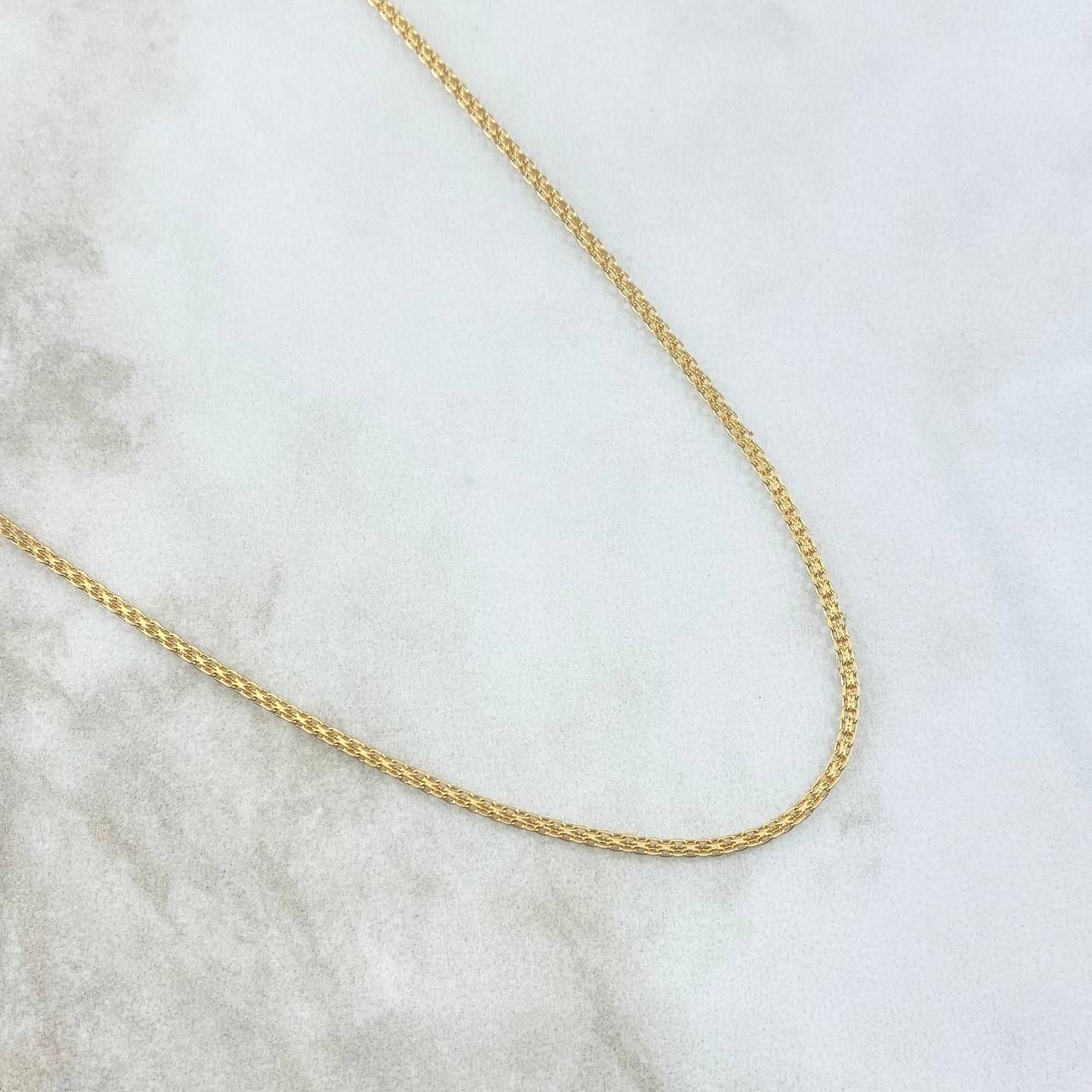 Cadena China 2.1gr / 40cm / 1.4mm Oro Amarillo +1 18K