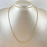 Cadena Veneciana En Espiral 3.05gr / 45cm / 1.2mm Oro Amarillo +3 18K ©