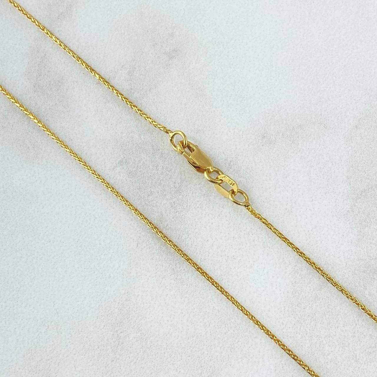 Cadena Franco 2gr / 45cm / 0.8mm Oro Amarillo +4 18K ©