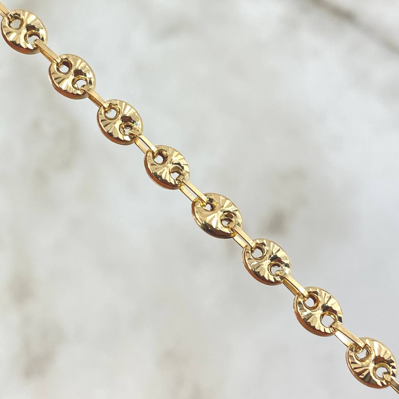 Pulso GC 4.15gr / 21cm / 4.2mm Diamantada Oro Amarillo 18K