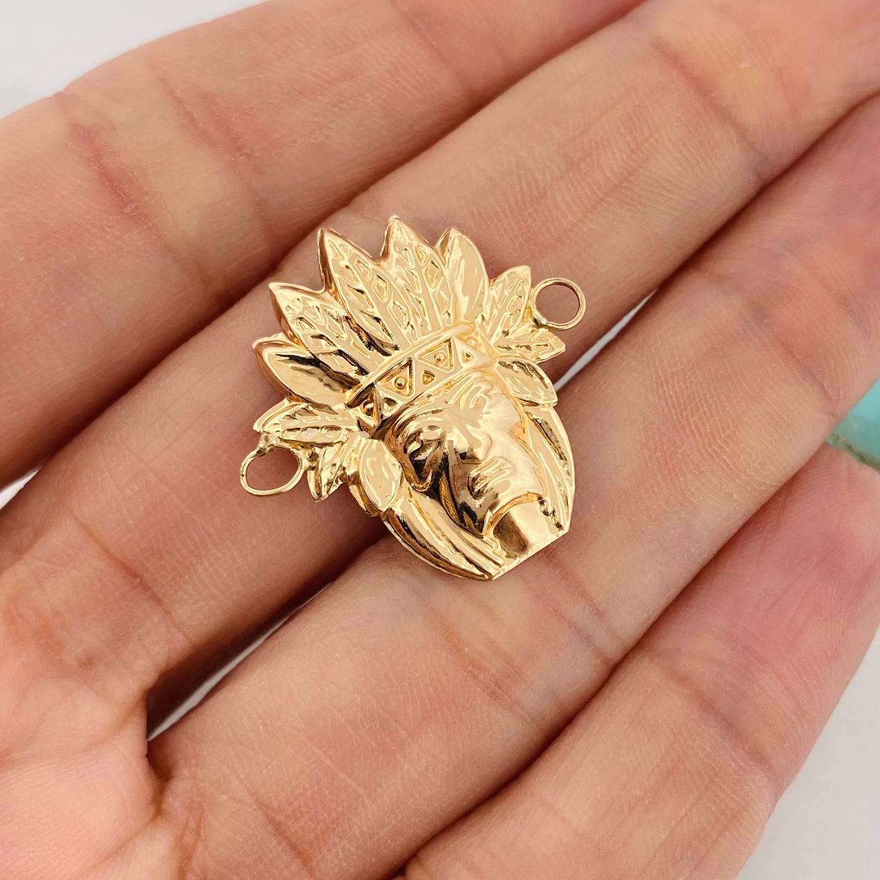 Herraje Indio 2gr / 1 in / Oro Amarillo 18K %