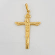 Dije Cruz Cristo Inri 1.5gr / 1 1/2 in / Oro Amarillo 18K &