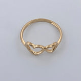 Double Heart Ring 1.3gr / Size 4 3/4 / 18K Gold $
