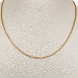 Cadena Veneciana 4.9gr / 15 3/4 in / Dos Oros Amarillo Blanco +3 18K +