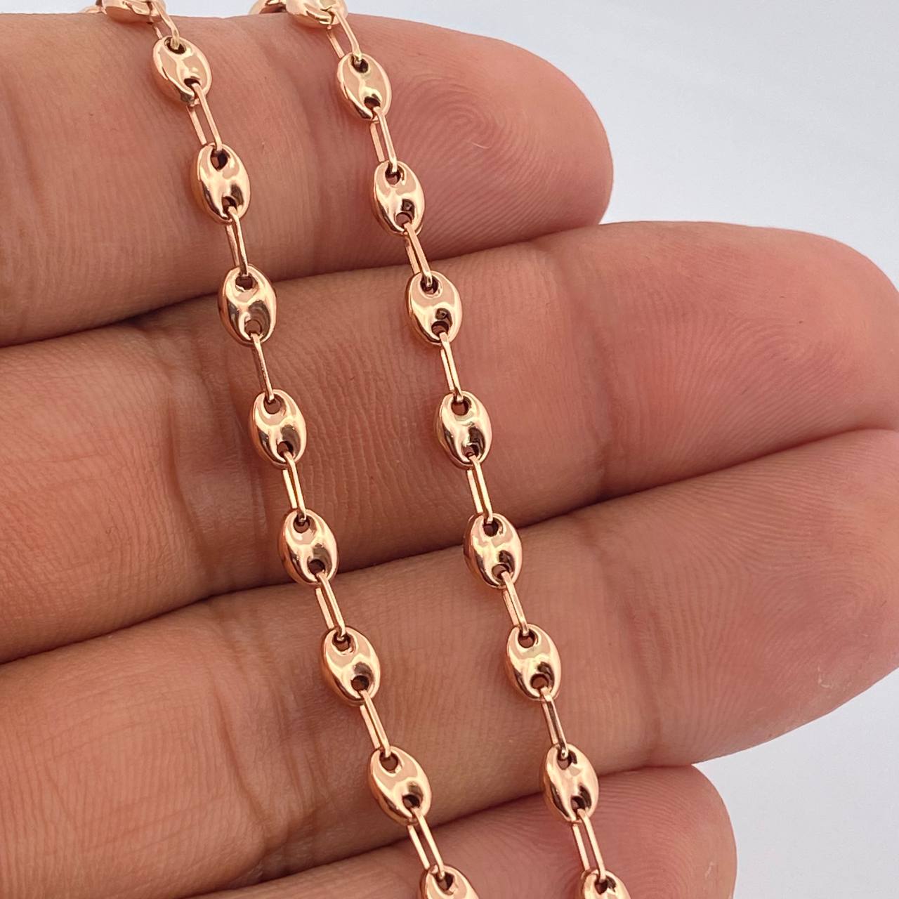 Cadena GC 4.6gr / 16 1/4 in / Oro Rosa 18K +