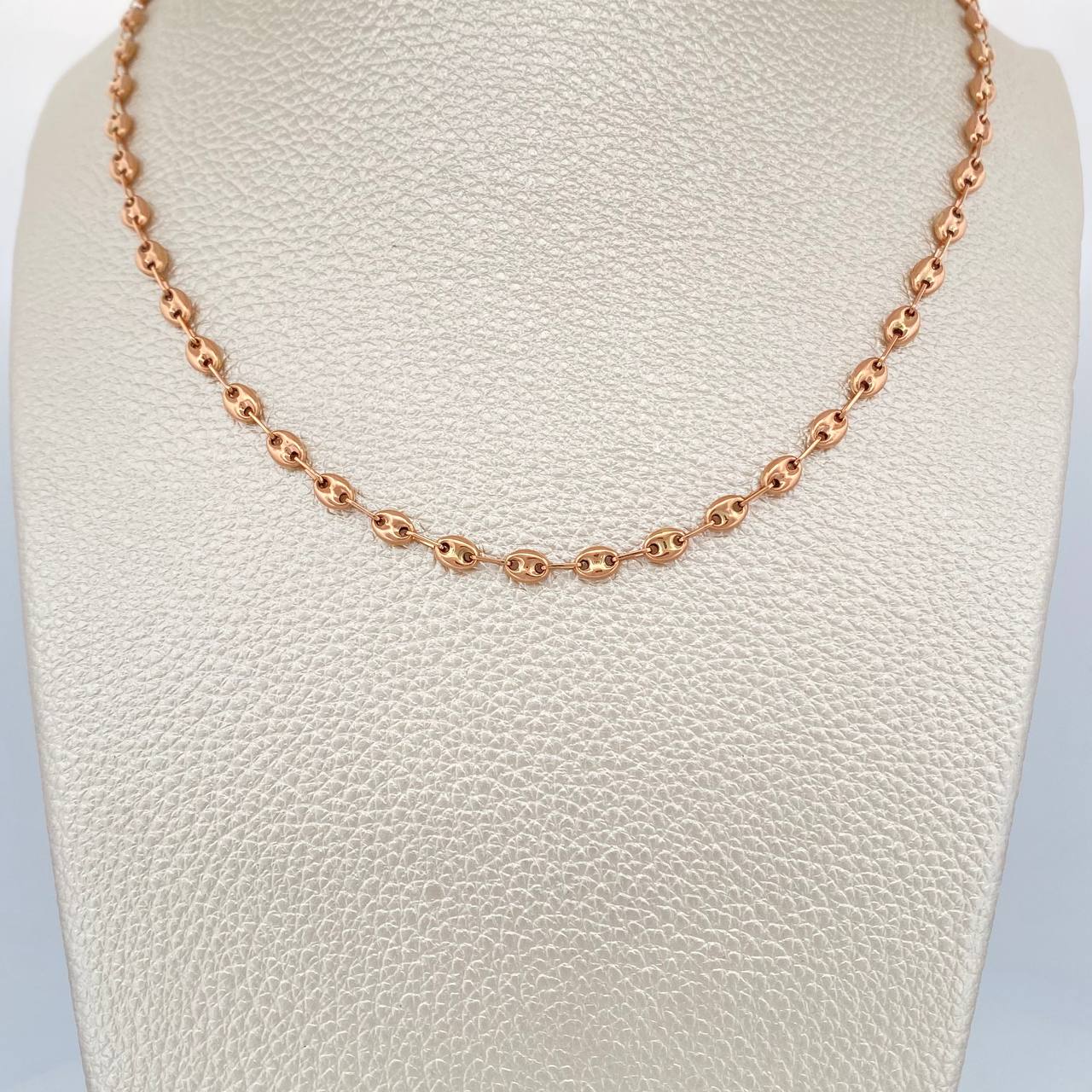 Cadena GC 4.6gr / 16 1/4 in / Oro Rosa 18K +