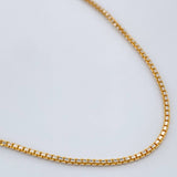 Cadena Veneciana 4.9gr / 15 3/4 in / Dos Oros Amarillo Blanco +3 18K +