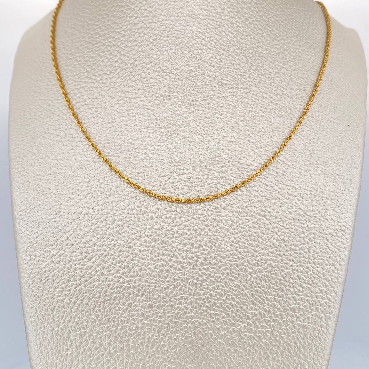 Cadena Lazo 1.05gr / 15 3/4 in / Oro Amarillo +3 18K +