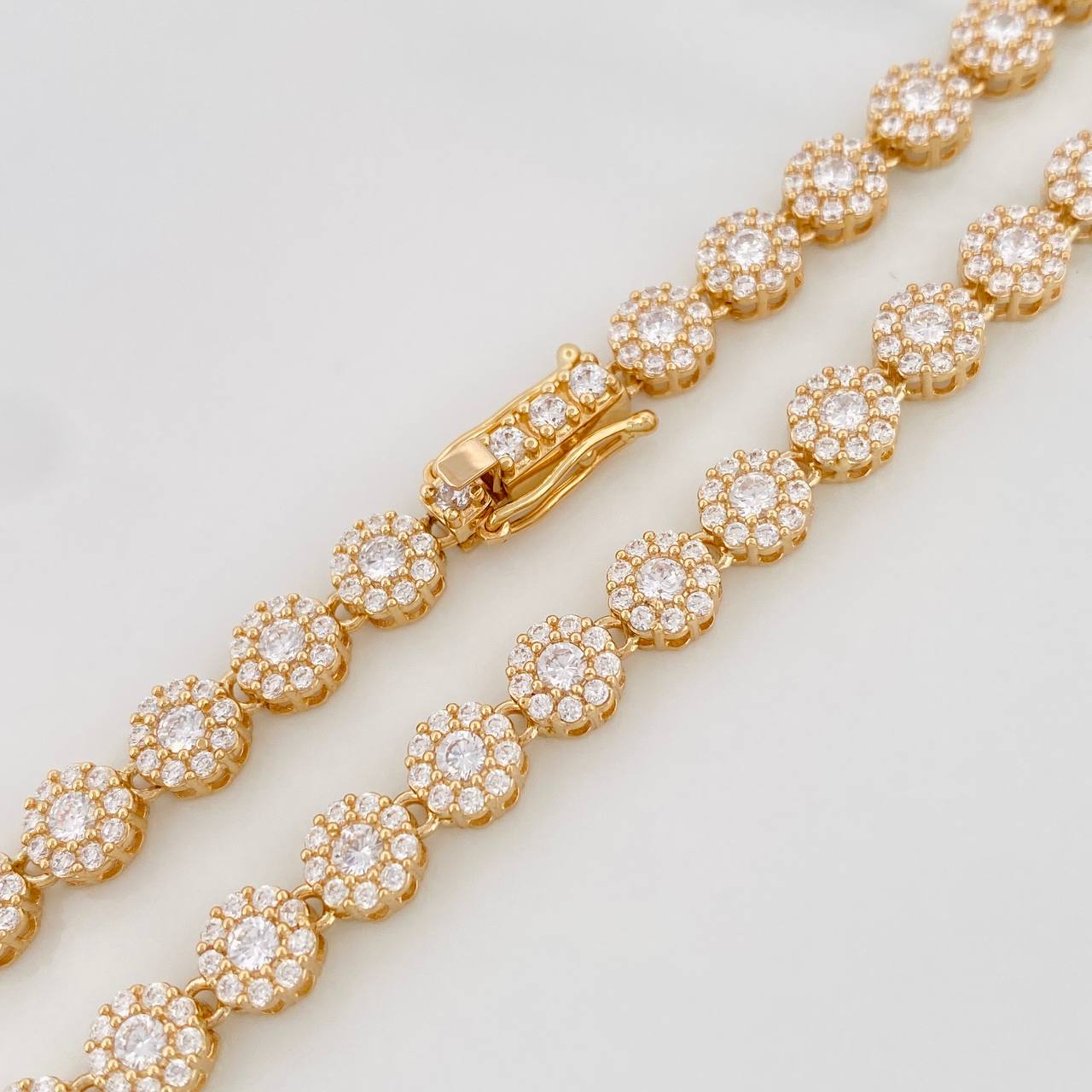 Cadena Tennis 28.3g / 16 1/4 in / 5.84mm Oro Amarillo 18K