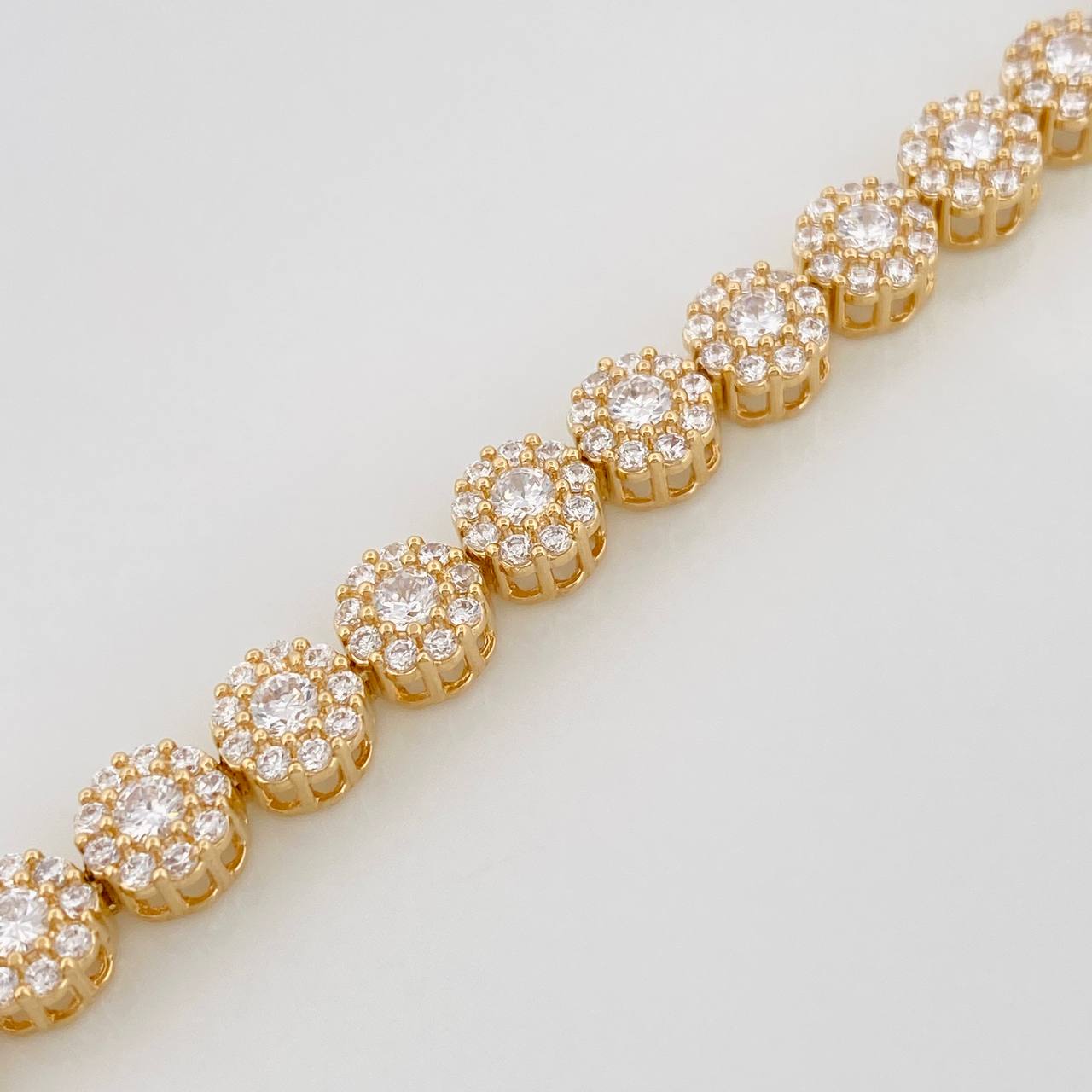 Pulso Tennis 16.7g / 7 1/2 in / 5.75mm Oro Amarillo 18K