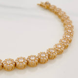 Pulso Tennis 16.7g / 7 1/2 in / 5.75mm Oro Amarillo 18K
