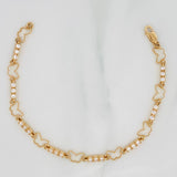 Pulso Tennis Mariposa 6.35g / 7 in / 2.36mm Oro Amarillo 18K