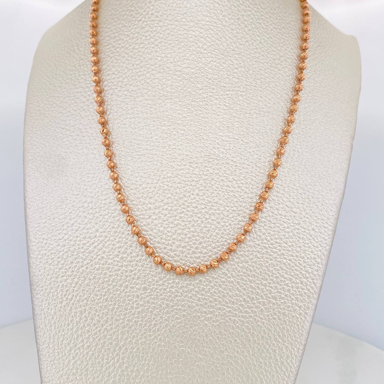 Half Moon Military Chain 21.4g / 28 in / 3mm 18K Rose Gold %