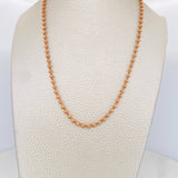 Half Moon Military Chain 21.4g / 28 in / 3mm 18K Rose Gold %