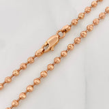 Half Moon Military Chain 21.4g / 28 in / 3mm 18K Rose Gold %