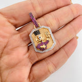 Pendant Duck Inspired 6.75g / 1 1/4 in Three Golds 18K