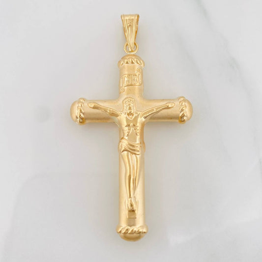 Dije Cruz Cristo 5g / 2 1/4 in Oro Amarillo 18K