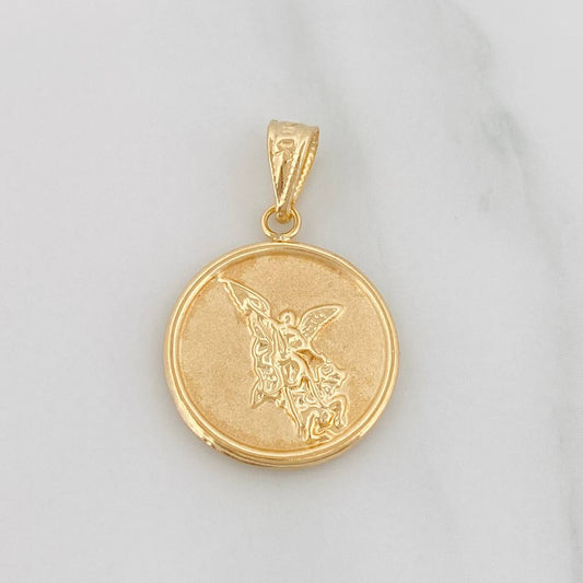 Dije San Miguel Arcangel 1.35g / 3/4 in Oro Amarillo 18K