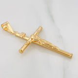 Pendant Cross Christ 2.8g / 2 in Yellow Gold 18K
