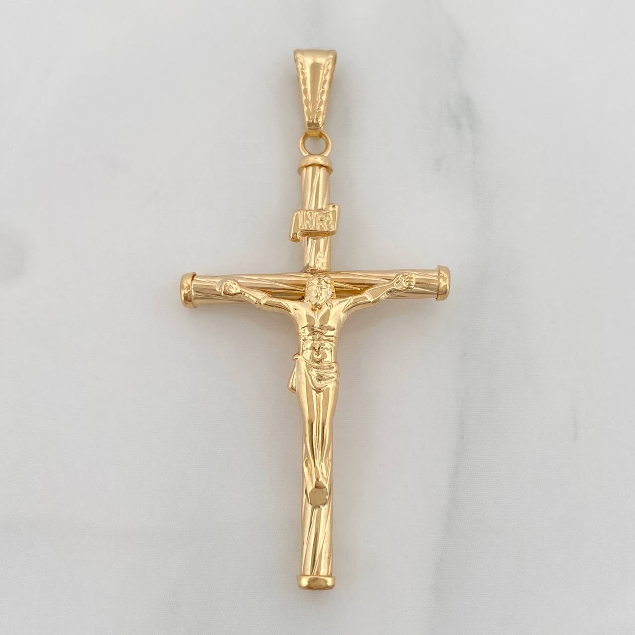 Dije Cruz Cristo 1.45g / 1 1/2 in Oro Amarillo 18K