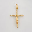 Dije Cruz Cristo 1.7g / 3/4 in Oro Amarillo 18K