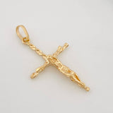 Dije Cruz Cristo 1.7g / 3/4 in Oro Amarillo 18K
