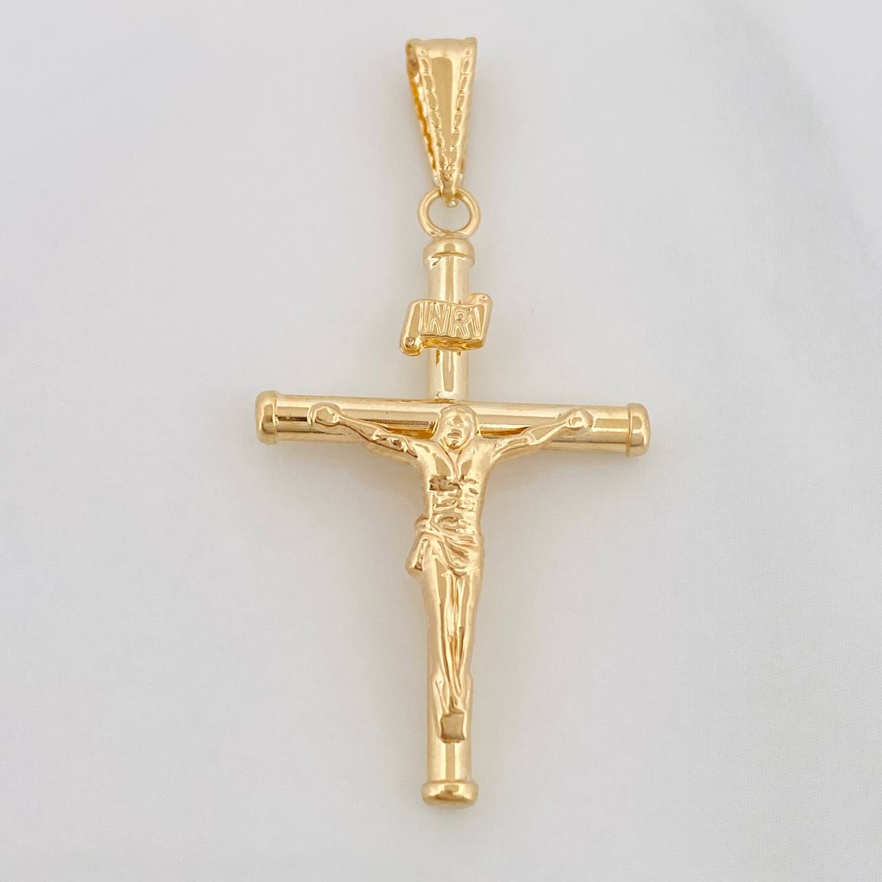 Dije Cruz Cristo 1.4g / 1 1/2 in Oro Amarillo 18K