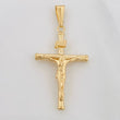 Pendant Cross Christ 1.45g / 1 1/2 in Yellow Gold 18K