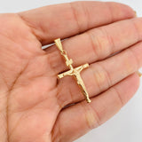 Dije Cruz Cristo 1.5g / 1 1/2 in Oro Amarillo 18K