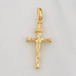 Dije Cruz Cristo 0.9g / 1 1/4 in Oro Amarillo 18K